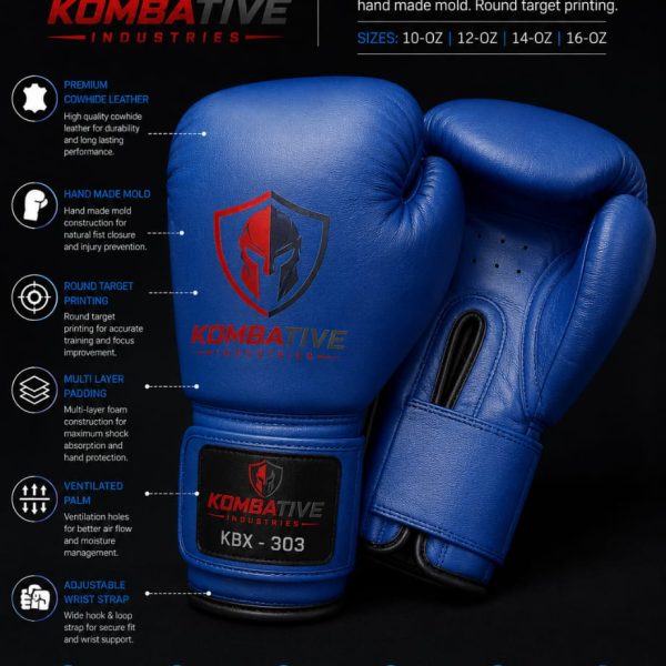 Boxing Gloves KBX-305 – Professional Boxing Gloves for Training & Combat Sports
