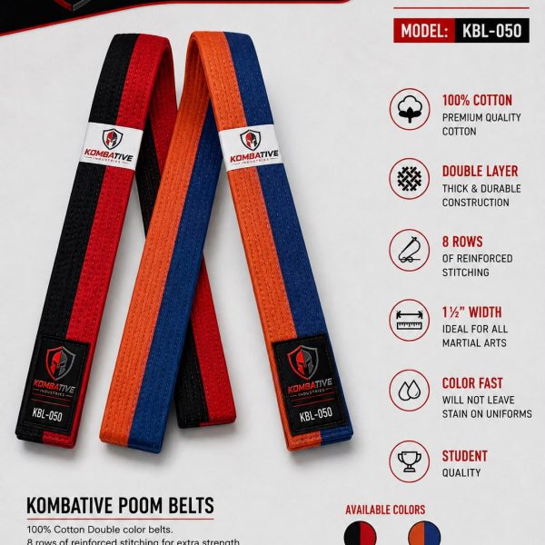 POM Belts KBL-050 – Martial Arts Rank & Training Belts