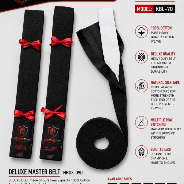 Master Belt KBL-70 – Premium Martial Arts Rank & Training Belt